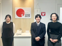 ONE GROUP株式会社 中村様 佐々木様 沈様
